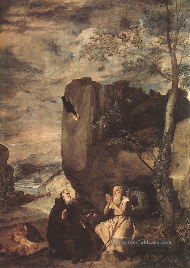 Sts Paul l’Ermite et Anthony Abbot Diego Velázquez Peintures à l'huile